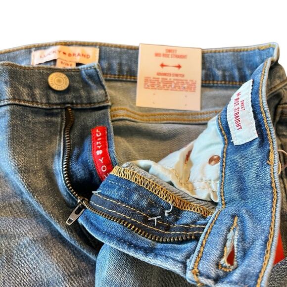 Lucky Brand Sweet Mid Rise Straight Leg Ankle Jeans Light Wash NEW 8/29 - Picture 10 of 15